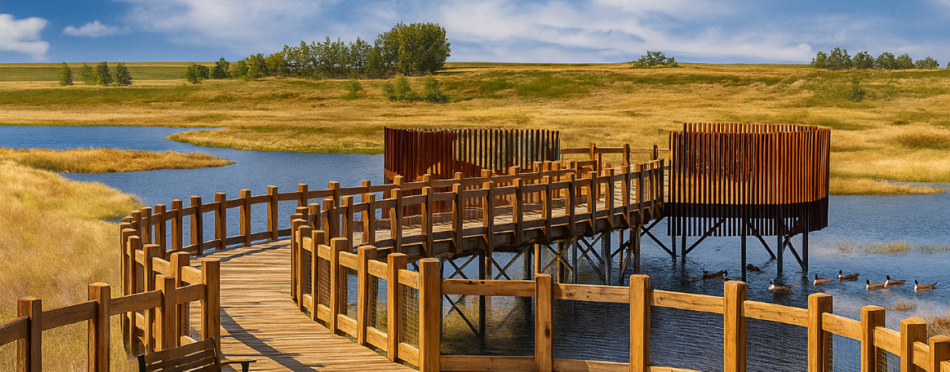 Hotchkiss boardwalk in Calgary